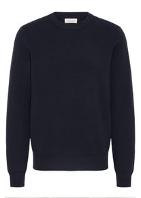 Strickfleece-Pullover Casual Friday "Strickpullover CFTHEO", Herren, Gr. XXL, blau (schwarz navy), Obermaterial: 39% Baumwolle CO. 34% Polyester PES. 27% Viskose CV., Pullover Strickfleece-Pullover