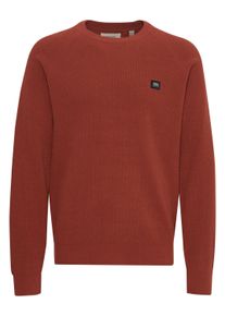 Strickfleece-Pullover Blend "Strickpullover BHPullover", Herren, Gr. L, rot (burnt henna), Obermaterial: 85% Polyester PES. 15% Polyamid PA., Pullover Strickfleece-Pullover