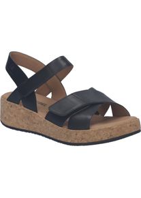 Sandale Josef Seibel "Evita 03, schwarz", Damen, Gr. 41, schwarz, Obermaterial: 100% Rindsleder Leather cow., Schuhe Sandale