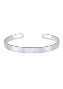 Armreif Kuzzoi "Armband Herren Basic Bangle Matt 925 Silber" Gr. 190, silber, Armb&auml;nder, Herren, Silber 925 (Sterlingsilber), Armreif
