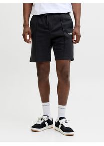 Jack & Jones Sweatshorts JACK & JONES "JPSTKANE SOHO SWEAT SHORTS MID SN", Damen, Gr. XXL, N-Gr, schwarz, Sweatware, Obermaterial: 80% Baumwolle, 20% Polyester, unifarben, kniefrei, Hosen Sweatshorts, Baumwollmischung, loose fit