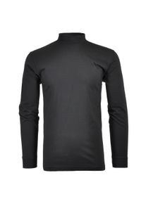 Longsweatshirt Ragman "Longsleeve Langarm Basic Stehkragen Regular Fit", Herren, Gr. L, schwarz, Obermaterial: 100% Baumwolle CO., Sweatshirts Longsweatshirt