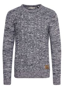 !Solid Strickfleece-Pullover SOLID "Strickpullover SDPhilemon", Herren, Gr. S, blau (insignia b), Obermaterial: 100% Baumwolle CO., Pullover Strickfleece-Pullover