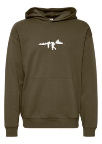 !Solid Kapuzenpullover SOLID "Hoodie SDHalmus", Herren, Gr. XL, gr&uuml;n (forest night), Obermaterial: 60% Baumwolle CO. 40% Polyester PES., bedruckt, normal, Pullover Kapuzenpullover