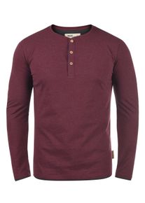 Rundhalsshirt INDICODE "Rundhalsshirt IDGifford", Herren, Gr. M, rot (wine), Obermaterial: 80% Baumwolle CO. 20% Polyester COOLMAX PES(Coolmax)., Shirts Rundhalsshirt