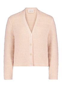 Cardigan Cartoon "Strick-Cardigan mit Knopfleiste", Damen, Gr. 40, rosa (rose melange), Obermaterial: 68% Polyester PES. 30% Polyacryl PAN. 2% Polyester PES., Strickjacken Cardigan