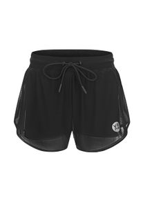 Shorts YEAZ "Shorts SQUAT", Damen, Gr. XS, US, schwarz, Obermaterial: 80% Nylon NY. 20% Elasthan EL., Hosen Shorts