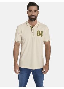 Poloshirt Jan Vanderstorm "Doppelpack Poloshirt BERAU", Herren, Gr. L, wei&szlig; (wollwei&szlig; khaki), Obermaterial: 100% Baumwolle CO., Shirts Poloshirt