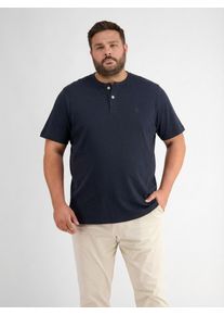 T-Shirt Lerros "T-Shirt mit Rundhalsausschnitt, grosse Gr&ouml;&szlig;en", Herren, Gr. 4XL, classic navy, 100% Baumwolle, Rundhals, Shirts T-Shirt, Herren T-Shirt &Uuml;bergr&ouml;&szlig;e, 100% Baumwolle, Einfarbig, Kurzarm