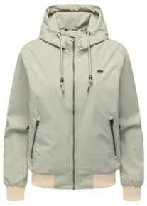 Outdoorjacke Ragwear "Outdoorjacke Nuggeta Summer YOUMODO", Damen, Gr. XL, gr&uuml;n (dusty olive), Obermaterial: 100% Polyester PES. Obermaterial: Futter: 100% Polyester PES., l&auml;ssig geschnitten, hoch geschlossener Ausschnitt, &Auml;rmel ohne &Auml;rmelschlitz Rippb&uuml;ndchen, Jacken Outdoorjacke, L&auml;ssige &Uuml;bergangsjacke mit Kapuze