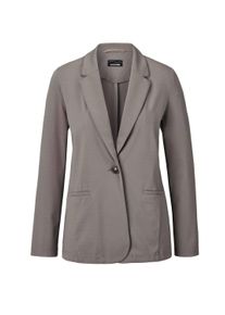 Jackenblazer GOLDNER "Damenblazer mit Reverskragen und Paspeltaschen", Damen, Gr. 52, gr&uuml;n (taupe), Obermaterial: 48% Polyamid PA. 40% Viskose CV. 12% Elasthan EL., Gerade, Blazer Jackenblazer, mit formgebenden Teilungsn&auml;hte