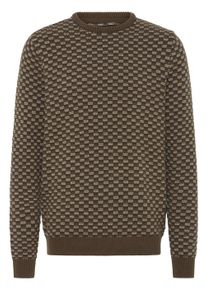 Strickfleece-Pullover Blend "Strickpullover BHBALEN", Herren, Gr. XL, schwarz (slate schwarz), Obermaterial: 50% Polyacryl PAN. 50% Baumwolle CO., Pullover Strickfleece-Pullover