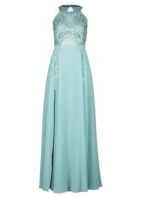 Abendkleid Vera Mont "Abendkleid mit Placement", Damen, Gr. 42, EURO, gr&uuml;n (bright jade), Obermaterial: 100% Polyester PES., Kleider Abendkleid