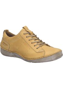 Schn&uuml;rschuh Josef Seibel "Fergey 56, safran", Damen, Gr. 43, gelb (safran), Obermaterial: 100% Rindsleder Leather cow., Schuhe Schn&uuml;rschuh