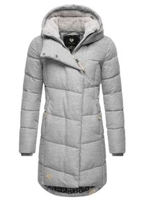 Wintermantel Ragwear "Wintermantel Pavla", Damen, Gr. L, wei&szlig; (wei&szlig;22), Obermaterial: 100% Polyester PES. Obermaterial: Futter: 100% Polyester PES. 100% Polyester PES., M&auml;ntel Wintermantel