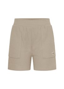 Shorts oxmo "Shorts OXWim", Damen, Gr. XXL, N-Gr, braun (roasted cashew), Obermaterial: 57% Baumwolle CO. 43% Polyester PES., Hosen Shorts