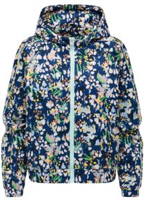 Funktionsjacke Ragwear "Funktionsjacke Andrin Print", Damen, Gr. XXL, blau (night blau), Obermaterial: 100% Polyester PES., l&auml;ssig geschnitten, hoch geschlossener Ausschnitt, &Auml;rmel ohne &Auml;rmelschlitz elastischer Bund, Jacken Funktionsjacke, Gemusterte funktionale &Uuml;bergangsjacke