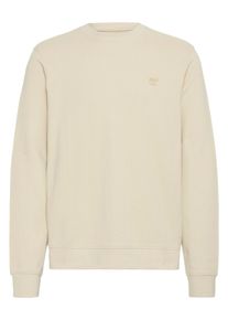 Longpullover Blend "Sweater BHRYLAN Sweatshirt", Herren, Gr. 3XL, grau (oyster gray), Obermaterial: 100% Baumwolle CO., Pullover Longpullover