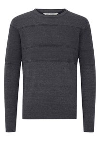 Strickfleece-Pullover 11 Project "Strickpullover PRYannis", Herren, Gr. XL, grau (dunkelgrau melange), Obermaterial: 80% Baumwolle CO. 20% Nylon NY., Pullover Strickfleece-Pullover