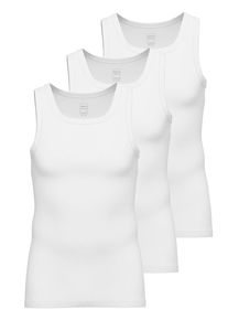 Achselhemd Ammann "3er Pack Athletic Shirt Day Modern / Close to you", Damen, Gr. 6, N-Gr, wei&szlig;, Obermaterial: 93% Baumwolle CO. 7% Elasthan EL., Unterhemden Achselhemd