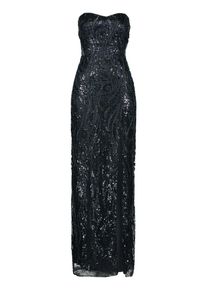 Abendkleid Vera Mont "Abendkleid mit Pailletten", Damen, Gr. 40, EURO, blau (night sky), 100% Polyester PES., Kleider Abendkleid