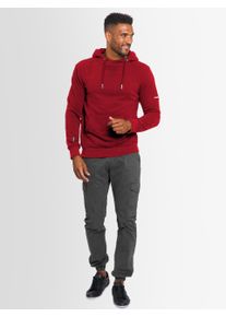 Kapuzenpullover Alessandro Salvarini "Alessandro Salvarini Herren Hoodie AS295", Herren, Gr. XL, rot (bordeaux), Obermaterial: 65% Baumwolle CO. 35% Polyester PES., Sweatshirts Kapuzenpullover