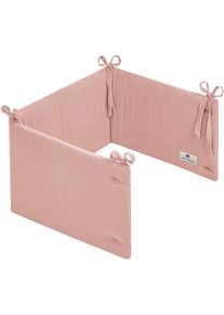 Julius Z&ouml;llner Bettnestchen JULIUS Z&Ouml;LLNER "Musselin, dustyrose", rosa (dustyrose), Obermaterial: 100% Baumwolle. F&uuml;llung: 100% Polyester, Bettnestchen, Bettnestchen, Made in Germany
