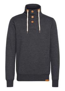 !Solid Stehkragenpullover SOLID "Stehkragenpullover SDTripTroyer", Herren, Gr. M, grau (dar grau m), Obermaterial: 50% Baumwolle CO. 50% Polyester PES., Pullover Stehkragenpullover