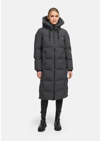 Winterjacke Marikoo "Marikoo Tikoraa Damen lange Winterjacke Steppjacke N102", Damen, Gr. XS, grau (anthrazit), Obermaterial: 100% Polyester PES., Jacken Winterjacke