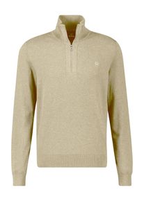 Strickpullover Lerros "Flachstrick-Troyer in Gro&szlig;en Gr&ouml;&szlig;en", Herren, Gr. 5XL, tender beige melange, 100% Baumwolle, ohne Ausschnitt, Pullover Strickpullover