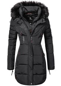 Steppmantel Marikoo "Steppmantel Moonshine", Damen, Gr. XXL, schwarz, Obermaterial: 100% Polyester PES. Obermaterial: Futter: 100% Polyester PES. 100% Polyester PES., M&auml;ntel Steppmantel