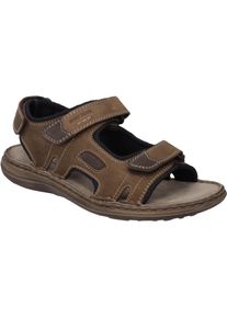 Sandale Josef Seibel "Vincent 08, braun-kombi", Herren, Gr. 46, braun (braun, kombi), Obermaterial: 80% Rindsleder Leather cow. 20% Textilmaterial TEXMAT., Schuhe Sandale