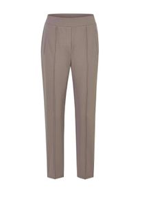 Schlupfhose GOLDNER "Damen-Schlupfhose SARA mit Stretchkomfort", Damen, Gr. 46, N-Gr, beige (taupe), Obermaterial: 50% Polyamid PA. 45% Viskose CV. 5% Elasthan EL., Hosen Schlupfhose
