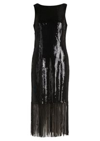 Abendkleid Vera Mont "Abendkleid mit U-Boot-Ausschnitt", Damen, Gr. 42, EURO, schwarz, Obermaterial: 95% Polyester PES. 5% Elasthan EL., Kleider Abendkleid