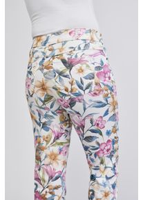 7/8-Hose WONDERJEANS, Damen, Gr. 46, L&auml;nge 27, watercolor bloom, Web, Obermaterial: 68% Baumwolle, 29% Polyester, 3% Elasthan, stretch fit 7/8-L&auml;nge, Hosen 7/8-Hose, 100% Bewegungsfreiheit