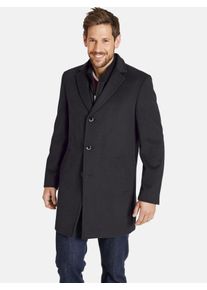 Winterjacke Jan Vanderstorm "Mantel UNSKA", Herren, Gr. 66, grau (dunkelgrau), Obermaterial: 50% Wolle mw. 40% Polyester COOLMAX PES(Coolmax). 10% sonstige Fasern AF., M&auml;ntel Winterjacke