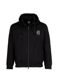 Sweatshirt Armani Exchange "Sweatjacke 1er Pack", Damen, Gr. XXL, schwarz, Obermaterial: 79% Baumwolle CO. 17% Polyester PES. 4% Elasthan EL., Sweatshirts Sweatshirt