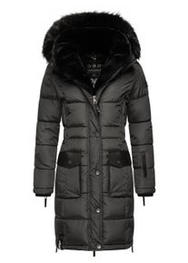 Steppmantel Navahoo "Steppmantel Sinja", Damen, Gr. XXL, grau (anthrazit), Obermaterial: 100% Polyester PES. Obermaterial: Futter: 100% Polyester PES. 100% Polyester PES., M&auml;ntel Steppmantel