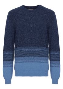 Strickfleece-Pullover Blend "Strickpullover BHPullover", Herren, Gr. M, blau (marineblaus), Obermaterial: 100% Baumwolle CO., Pullover Strickfleece-Pullover