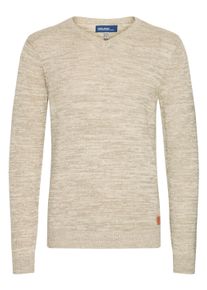 Strickfleece-Pullover Blend "Strickpullover BHDansel", Herren, Gr. L, beige (bone wei&szlig;), Obermaterial: 50% Baumwolle CO. 50% Polyacryl PAN., Pullover Strickfleece-Pullover