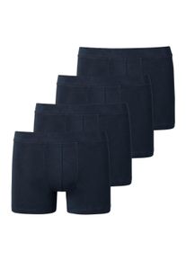 Boxershorts Schiesser "Boxershort 4er Pack", Jungen, Gr. 176, blau (dunkelblau), Obermaterial: 95% Baumwolle CO. 5% Elasthan EL., Unterhosen Boxershorts