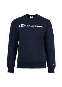 Sweatshirt Champion "Sweatshirt Crewnneck Sweatshirt Soft Compact Basic", Herren, Gr. L, blau (dunkelblau), Obermaterial: 55% Baumwolle CO. 45% Polyester PES., Sweatshirts Sweatshirt