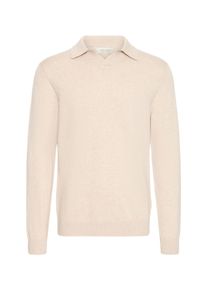 Longsleeve Casual Friday "Strickpullover CFBells", Herren, Gr. L, beige (summer sand melange), Obermaterial: 50% Baumwolle CO. 50% Lyocell CLY., Shirts Longsleeve