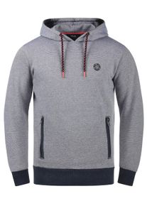 !Solid Kapuzenpullover SOLID "Hoodie SDRaffa", Herren, Gr. S, blau (insignia blau melange), Web, Obermaterial: 60% Baumwolle CO. 40% Polyester PES., unifarben, normal, Pullover Kapuzenpullover