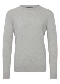 Rundhalspullover INDICODE "Rundhalspullover IDBadan", Herren, Gr. XXL, grau (grau mix), Obermaterial: 100% Baumwolle CO., unifarben, normal, Rundhals, Pullover Rundhalspullover