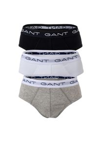 Slip Gant "Slip BRIEF 3-PACK 3er Pack", Herren, Gr. XL, bunt (grau), Obermaterial: 95% Baumwolle CO. 5% Elasthan EL., Unterhosen Slip
