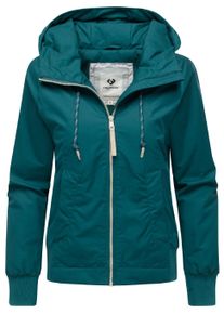 Outdoorjacke Ragwear "Outdoorjacke Lumie YOUMODO", Damen, Gr. S, gr&uuml;n (ocean gr&uuml;n), Obermaterial: 65% Polyester PES. 35% Baumwolle CO. Obermaterial: Futter: 100% Polyester PES. 100% Polyester PES., Jacken Outdoorjacke
