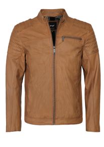 Lederjacke Maze "Lederjacke Rocha", Damen, Gr. L, braun (cognac), Obermaterial: 100% Lammleder LEL. Futter: 100% Baumwolle CO., Jacken Lederjacke