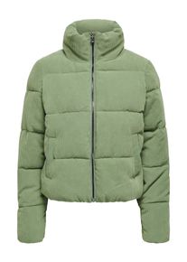 Steppjacke Only "ONLELIA CORDUROY PUFFER OTW ZL", Damen, Gr. XL, gr&uuml;n (hedge gr&uuml;n), Web, Obermaterial: 100% Polyester, unifarben, regular fit, Jacken Steppjacke