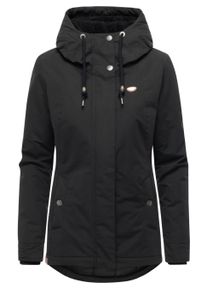 Kurzmantel Ragwear "Kurzmantel Alvena YOUMODO", Damen, Gr. L, schwarz, Obermaterial: 100% Polyester PES. Obermaterial: Futter: 100% Polyester PES. 100% Polyester PES., M&auml;ntel Kurzmantel